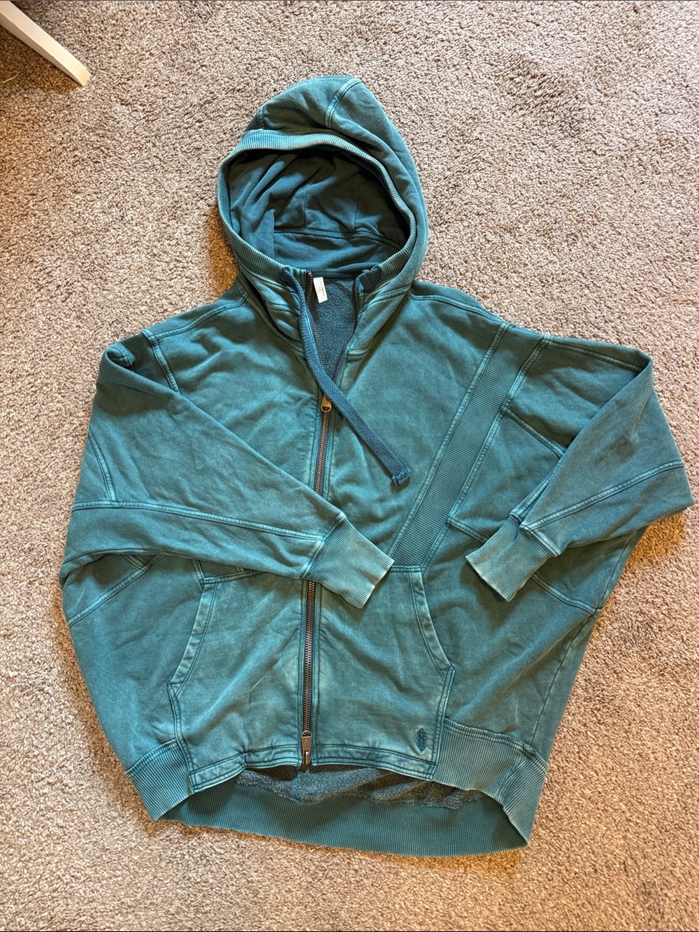 FP Oversized Zip-Up Hooded Sweatshirt
